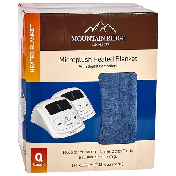 Mountain Ridge&#40;R&#41; Microplush Heated Blanket