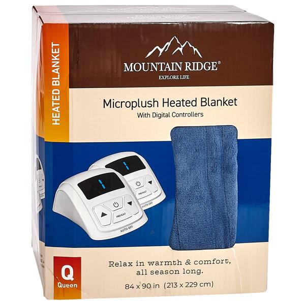 Mountain Ridge&#40;R&#41; Microplush Heated Blanket - image 