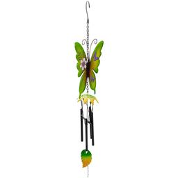 Northlight Seasonal 15.7in. Metal Butterfly Garden Wind Chimes