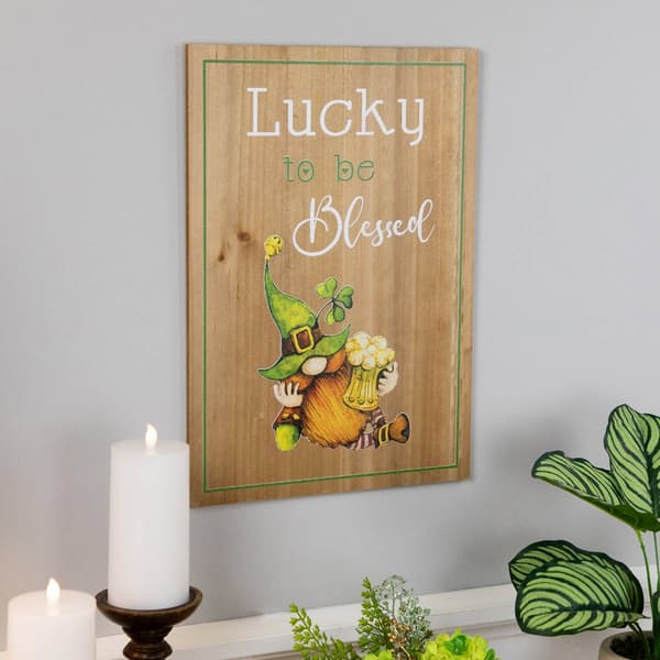 Northlight Seasonal Blessed St. Patrick''s Day Wall Sign