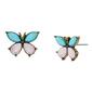 Betsey Johnson Boho Butterfly Stud Earrings - image 1