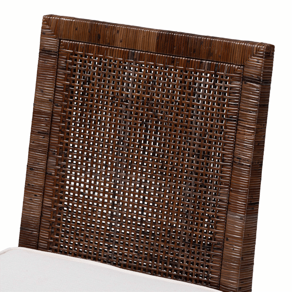 bali & pari Sofia Rattan Dining Chair with Cushion