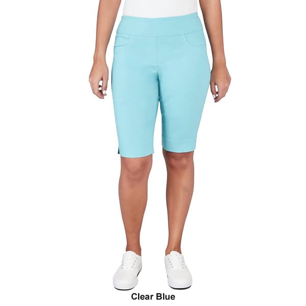 Petite Ruby Rd. Key Items Pull On Solar Tech Bermuda Shorts