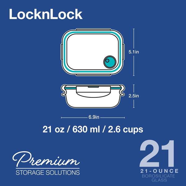 Lock & Lock Purely Better&#8482; 22oz. Vented Storage Container