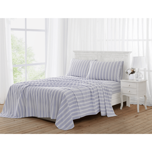 The Farmhouse by Rachel Ashwell Wide Ticking Stripe 4pc. Sheet S