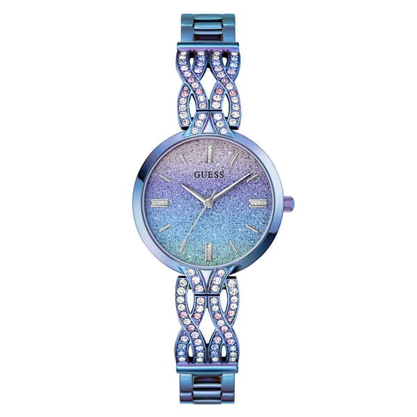 Womens Guess Watches(R) Blue Iridescent Analog Watch - GW0868L3 - image 