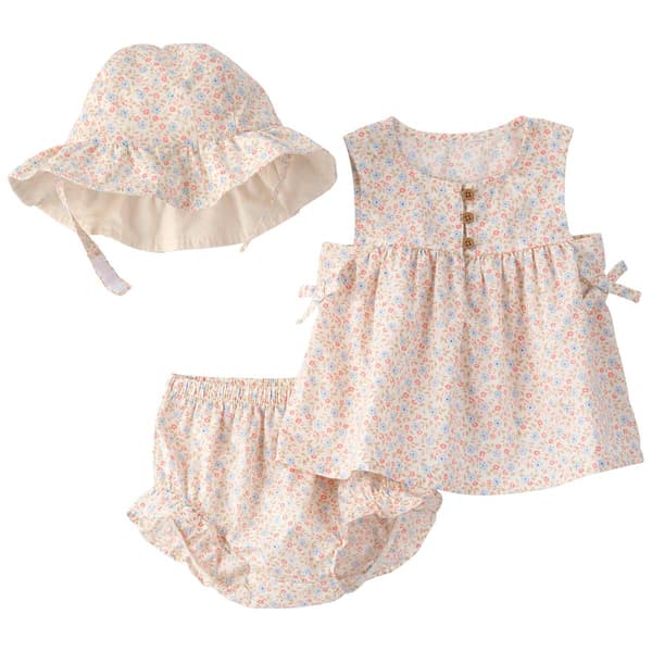 Baby Girl (NB-9M) Carter''s(R) 3pc. Flower Shorts Set with Hat