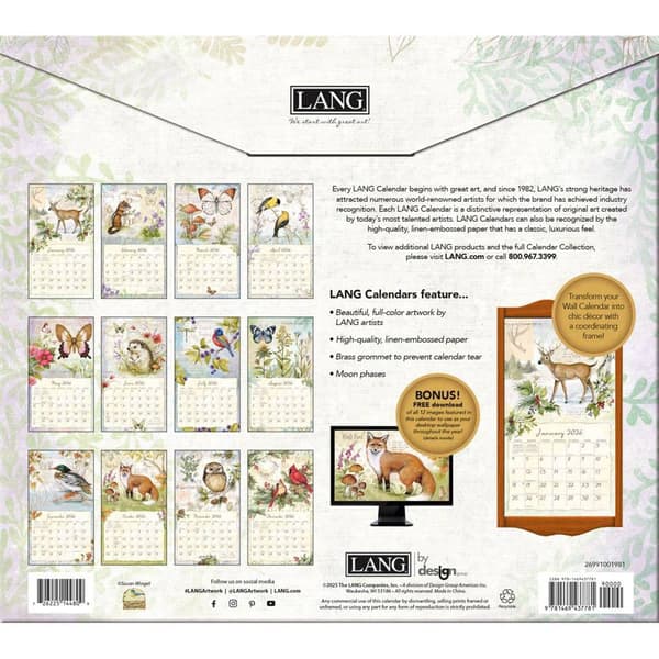 Lang® 2026 Field Guide Wall Calendar