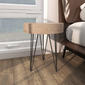 9th & Pike® Brown Wood and Metal Modern Accent Table - image 6