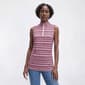 Womens Court Haley Sleeveless Zip Front Zig Zag Polo - image 1