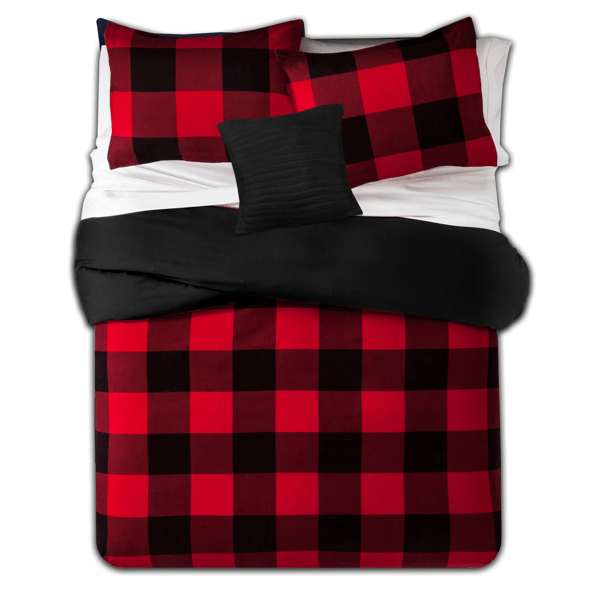 Sweet Home Collection 4pc. Buffalo Check Reversible Comforter Set