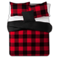 Sweet Home Collection 4pc. Buffalo Check Reversible Comforter Set - image 2