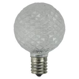 Northlight 25pk Faceted LED G50 Clear Christmas Replacement Bulbs