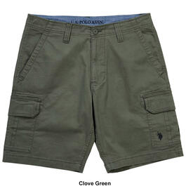 Mens U.S. Polo Assn.&#174; Solid Twill Cargo Shorts
