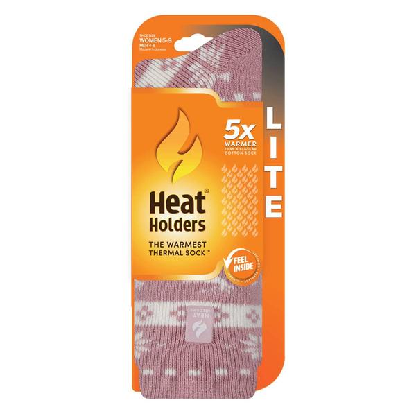 Womens Heat Holders® Lite Jade Holiday Fair Isle Crew Socks