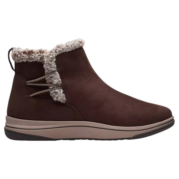 Womens Clarks® Breeze Fur Ankle Boots