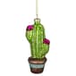 Northlight Seasonal Pink Potted Cactus Christmas Ornament - image 2