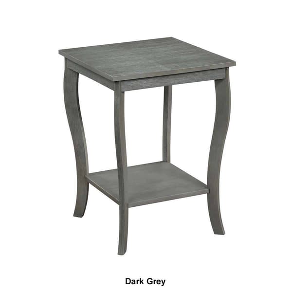Convenience Concepts American Heritage Square End Table w/ Shelf