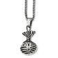 Mens Gentlemen's Classics&#40;tm&#41; Antiqued Steel Money Bag Necklace - image 1