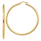 Gold Classics(tm) 14kt. Polished Gold 55mm Hoop Earrings - image 1