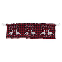 Deer Plaid Tapestry Valance - 54x15