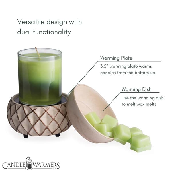Candle Warmers Etc. Lattice 2-in-1 Wax Warmer