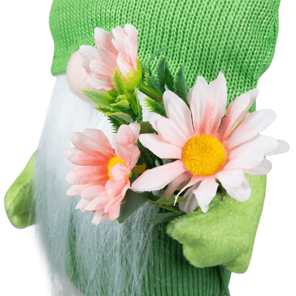 Northlight Standing Gnome with Glittered Frog Hat Spring Décor