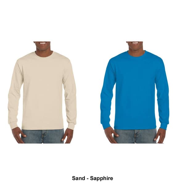 Mens Gildan® Classic Long Sleeve Ultra Cotton Crew Neck Tee