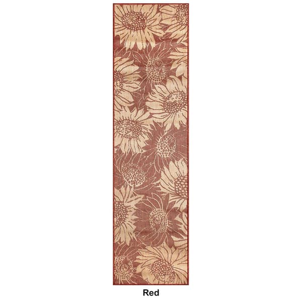 Liora Manne Carmel Sunflower Field Rectangular Large Runner