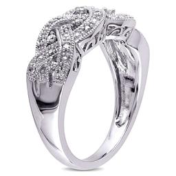 Diamond Classics™ Sterling Silver 1/8ctw. Diamond Fashion Ring
