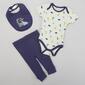 Baby Boy &#40;NB-9M&#41; baby views&#40;R&#41; 3pc. Dino Bodysuit Pants & Bib Set - image 1