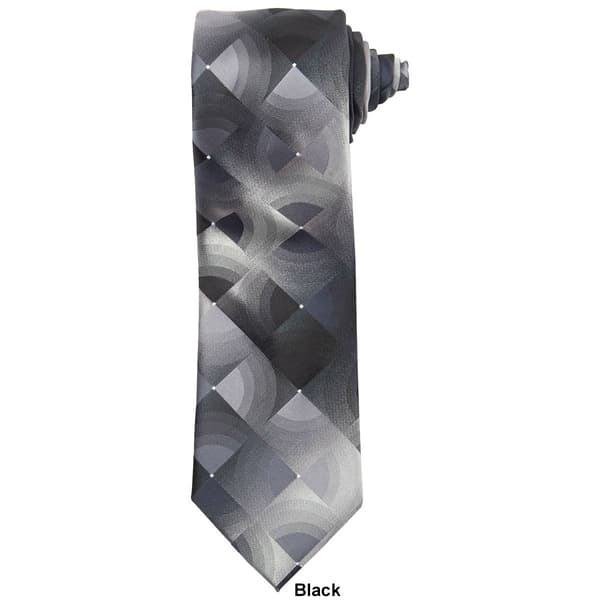 Mens Van Heusen® Extra Large Half Circle Geometric Tie