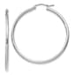 Gold Classics&#40;tm&#41; 14kt. White Gold 40mm Hoop Earrings - image 1