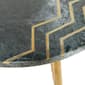 9th & Pike® Gold Contemporary Stoneware Accent Table - image 4