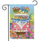 Briarwood Lane Welcome Peace Van Floral Garden Flag - image 1