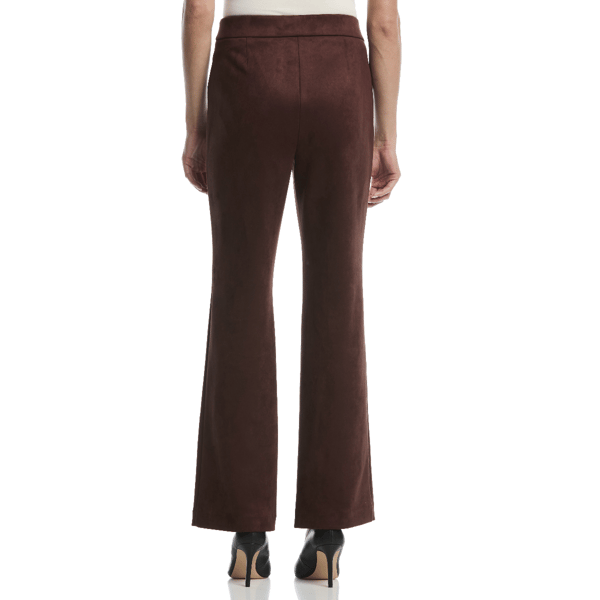 Womens Rafaella® Pull On Scuba Suede Bootcut Pants