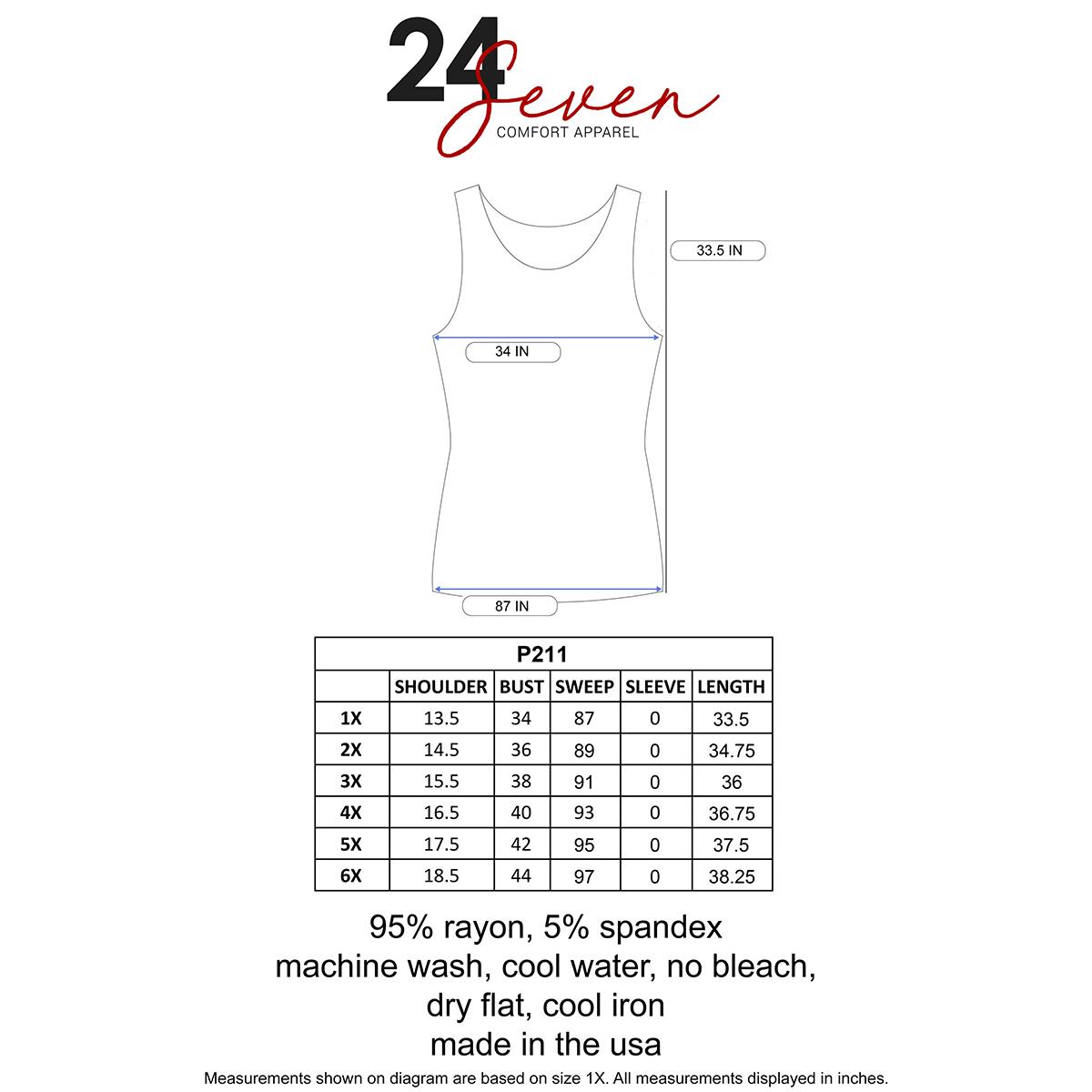 Plus Size 24/7 Comfort Apparel Maternity Tank Top