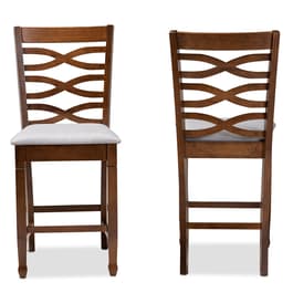 Baxton Studio Lanier 2 Piece Counter Height Pub Chair Set