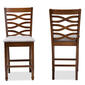 Baxton Studio Lanier 2 Piece Counter Height Pub Chair Set - image 2