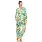 Womens White Mark Two Piece Wildflower Print Pajama Set - image 4