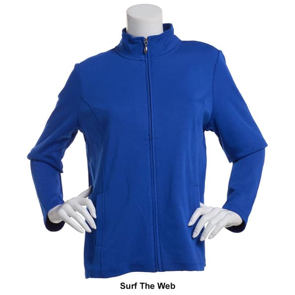 Womens Hasting & Smith Long Sleeve Mock Neck Zip Jacket