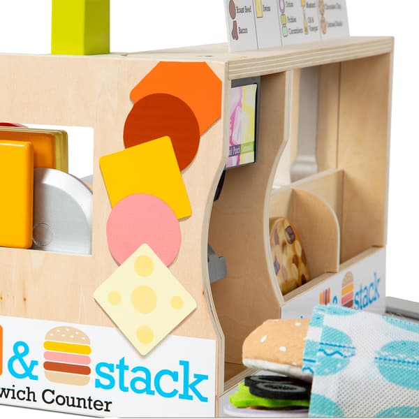 Melissa &amp; Doug® Slice and Stack Sandwich Counter Play Set