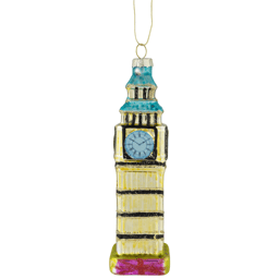 Northlight Golden Big Ben Glittered Glass Christmas Ornament