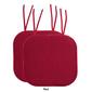 Sweet Home Collection Honeycomb Memory Foam Chair Pads w/ Ties - image 10