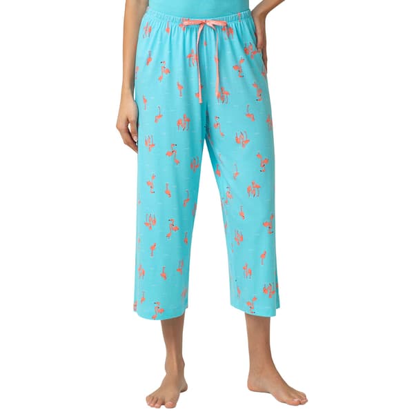 Plus Size HUE(R) Flamingo Bay Printed Capri - image 