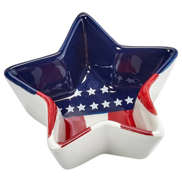 Home Essentials 5 In Stars-Stripes Star Shaped Bowl - image 