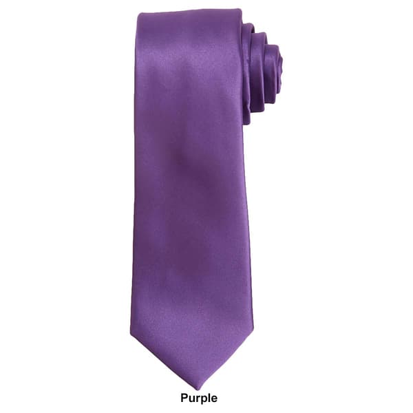 Mens Perry Ellis Sateen Solid Tie