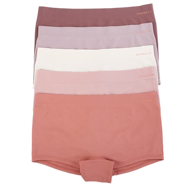 Womens Danskin 5pk. Seamless Boyshort Panties - image 