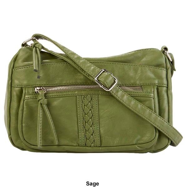 Sam &amp; Hadley Washed Crossbody w/ Braiding