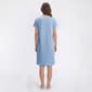 Womens Elizabeth & Nicole Blush Rosette Lace Henley Nightgown - image 2